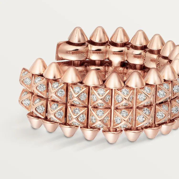 Cartier Clash de Cartier hoop earrings, double row, paved