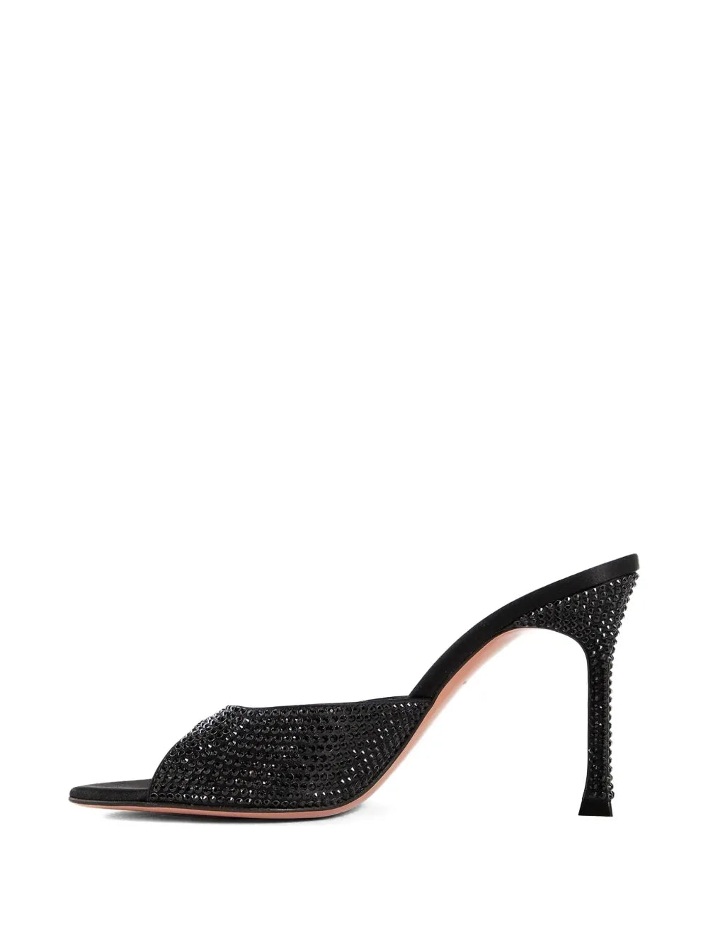 Amina Muaddi crystal-embellished heeled mules
