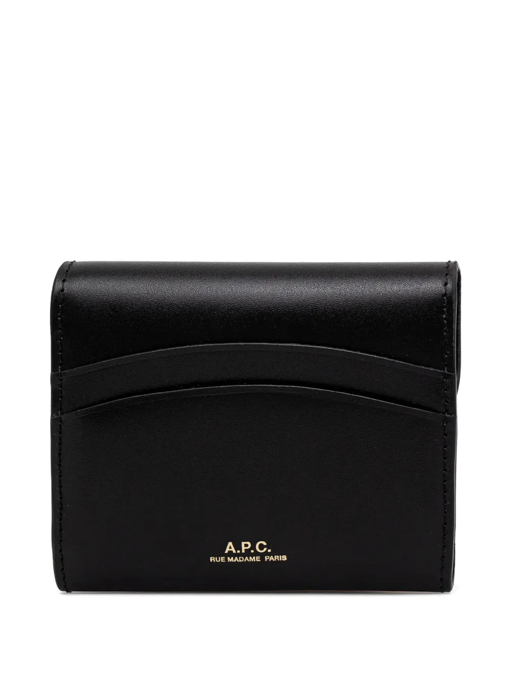 A.P.C. Grace curved-flap leather wallet