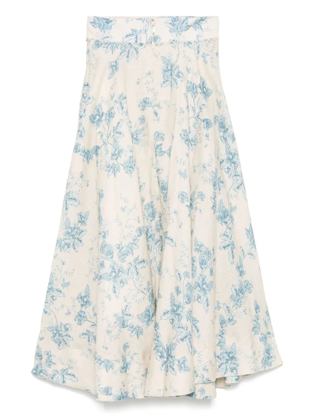 Agua By Agua Bendita floral-print linen skirt