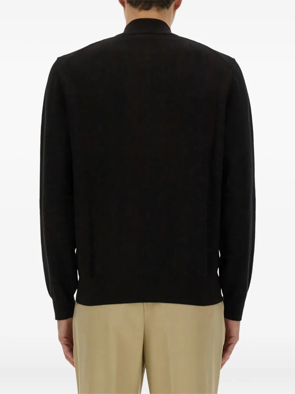 BOSS zipped cotton sweatshirt