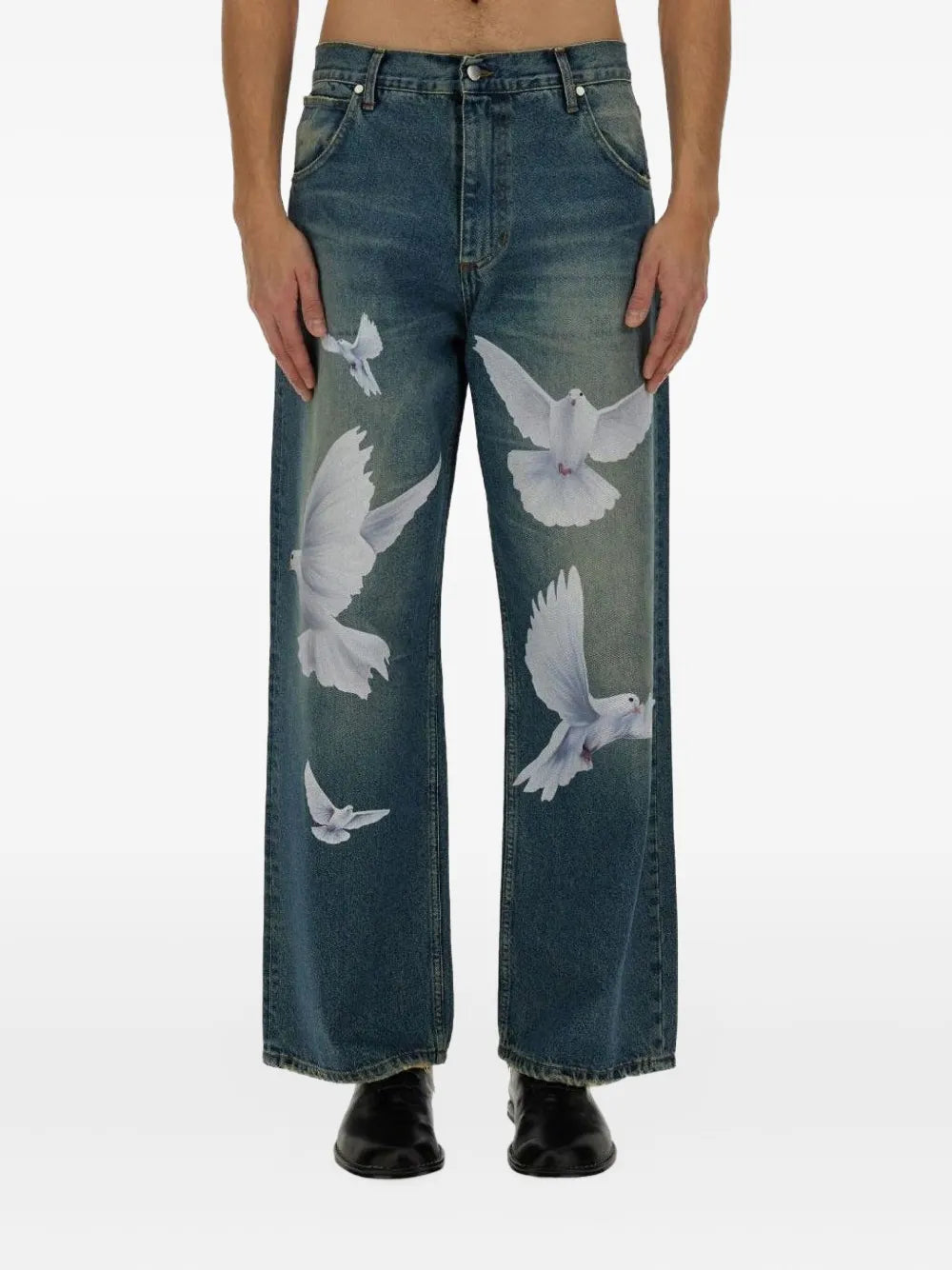 3PARADIS  Freedom Doves straight-leg jeans