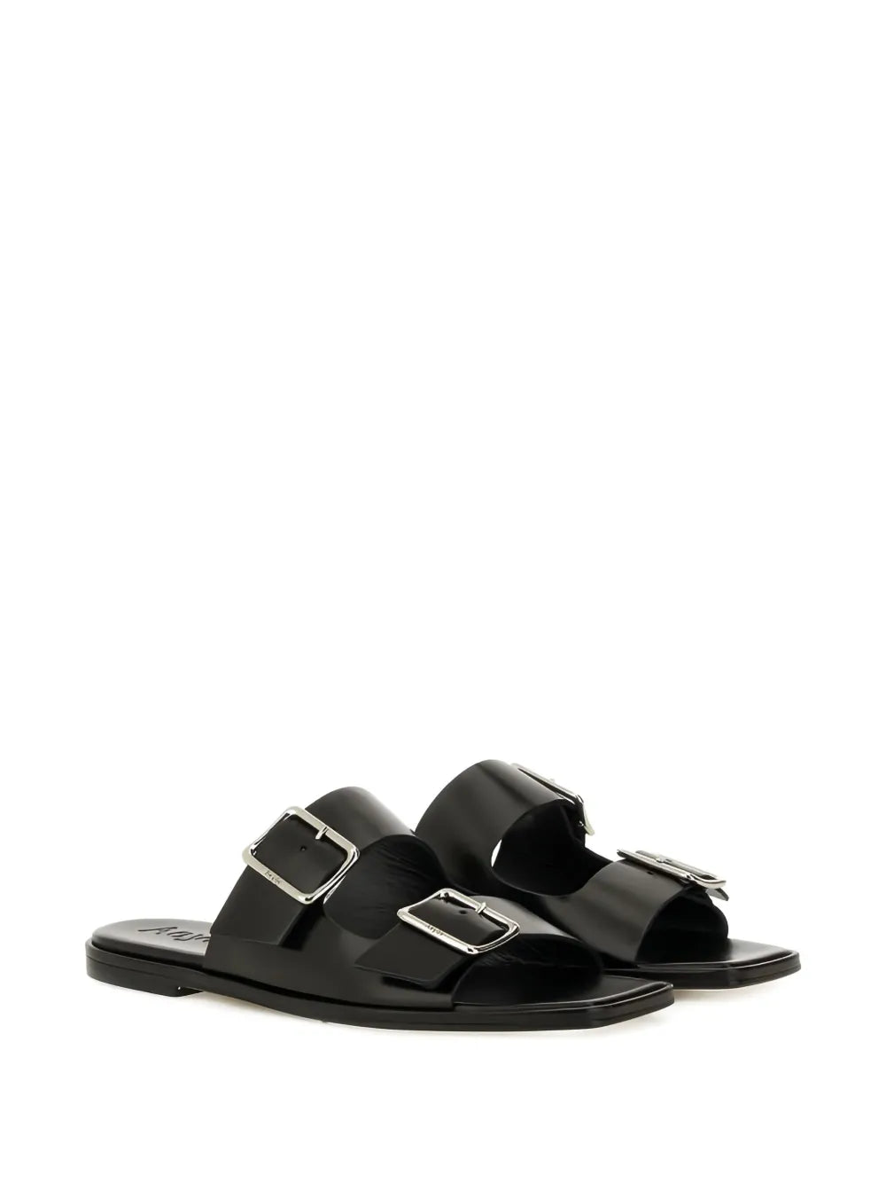 Aeyde  Tonya double-buckle leather sandals