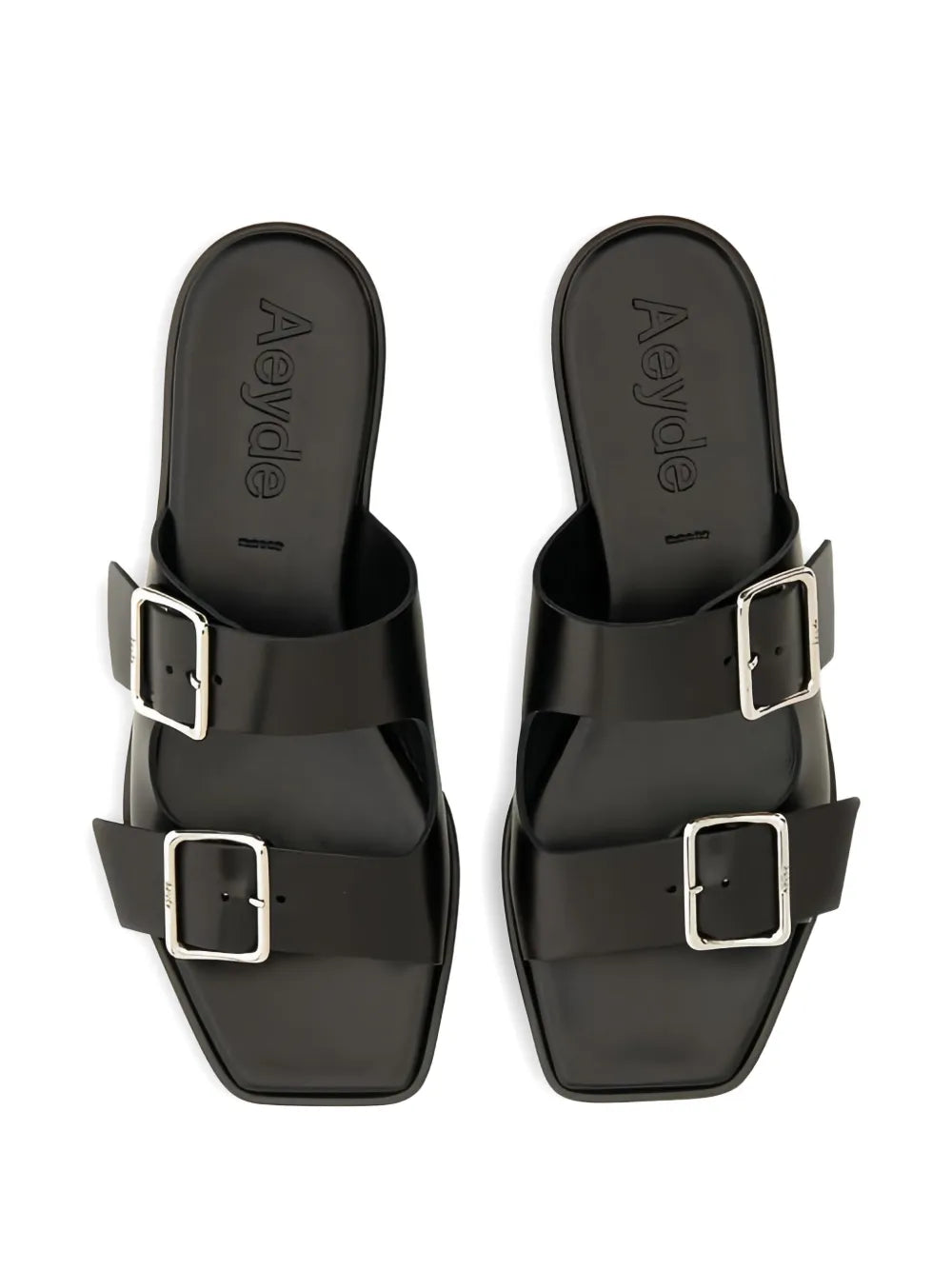 Aeyde  Tonya double-buckle leather sandals