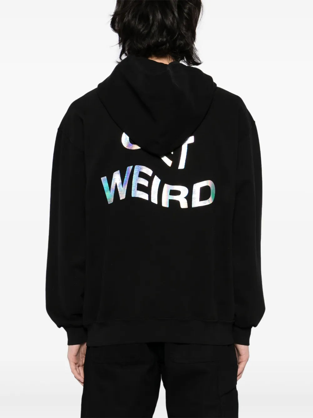 Anti Social Social Club  Get Weird Hologram hoodie