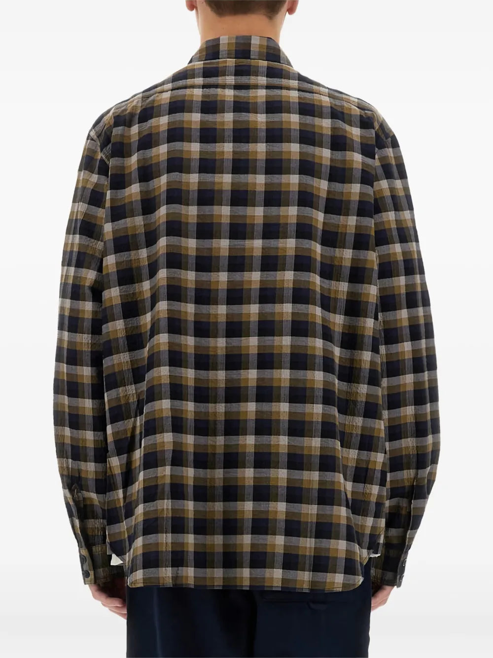 YMC  BB checked button-up shirt