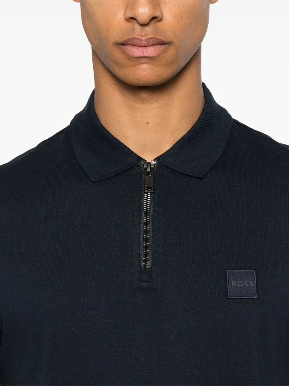 BOSS  zip-up polo shirt