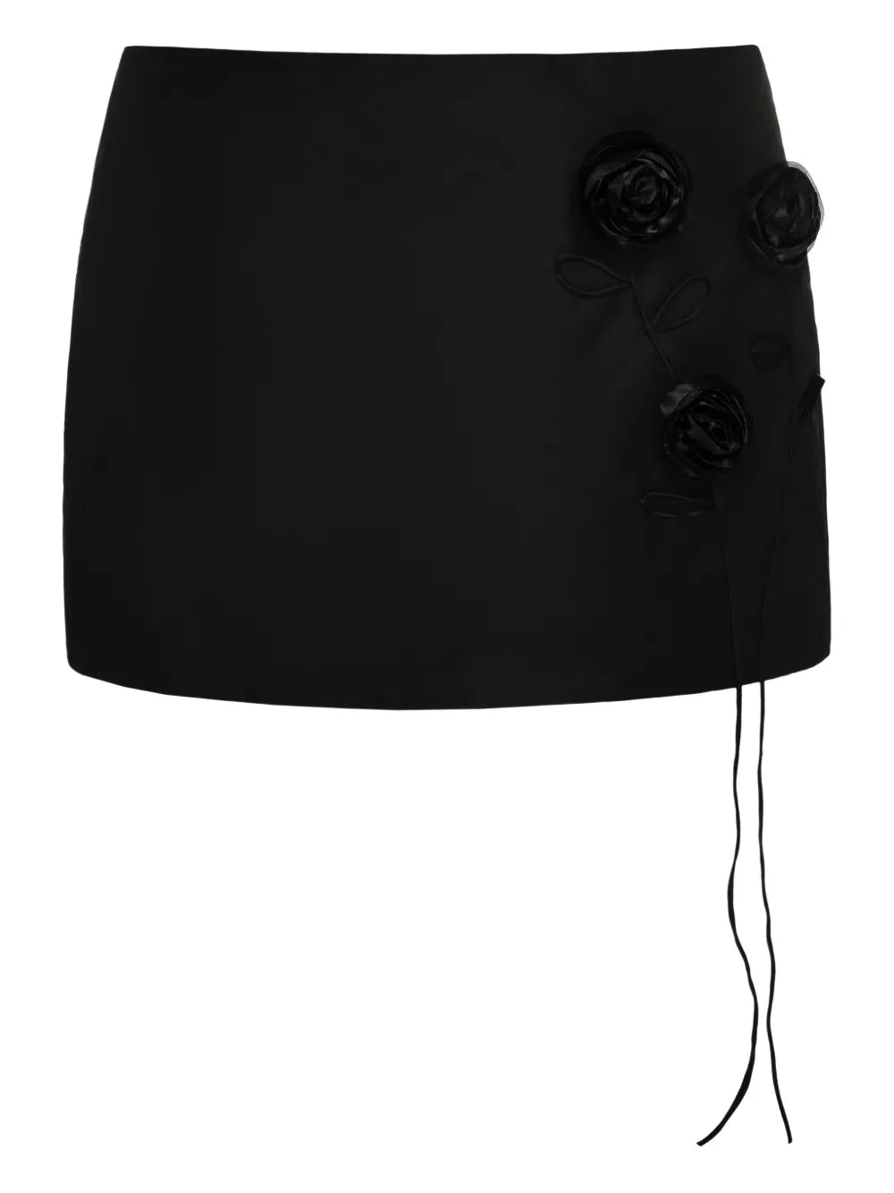 ANOUKI  floral-appliqué miniskirt