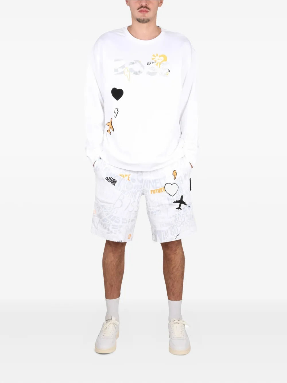 BOSS graphic-print sweatshirt