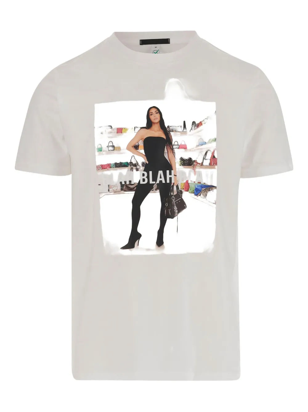 Black Score  cotton T-shirt