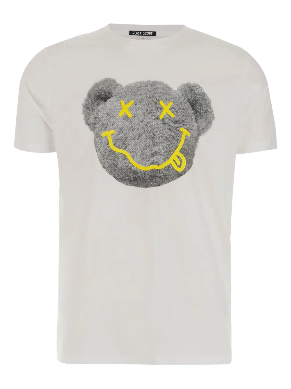 Black Score  teddy bear-print T-shirt