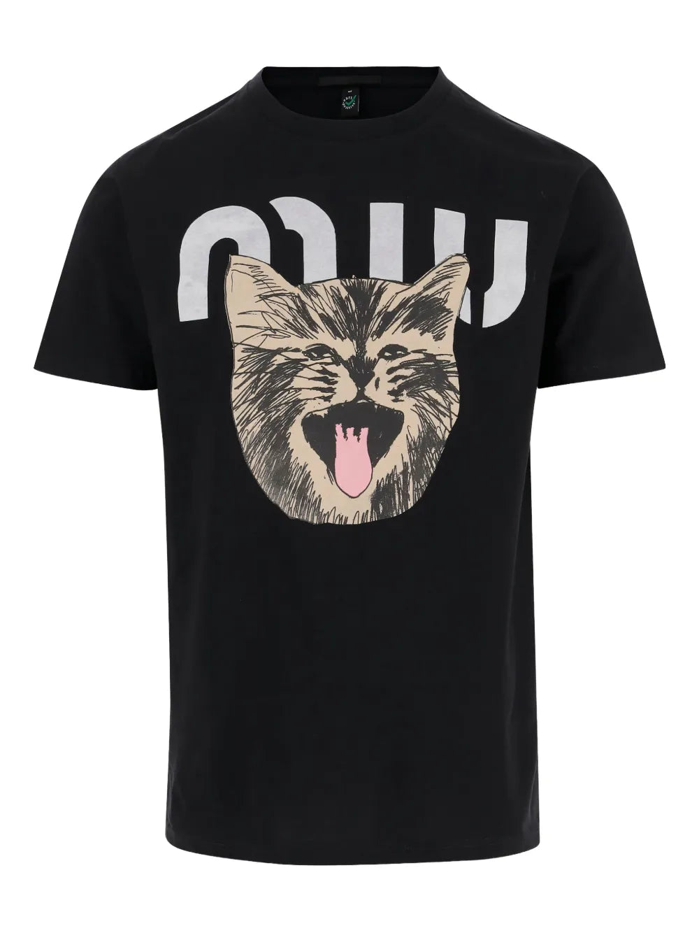 Black Score  cotton T-shirt