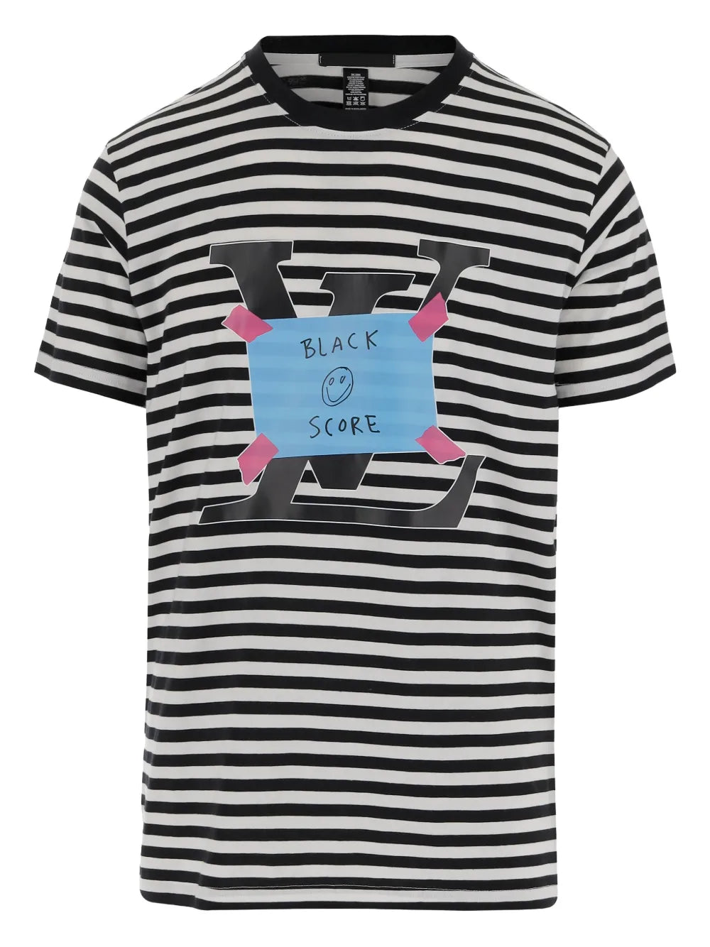 Black Score  LV Sticker T-shirt