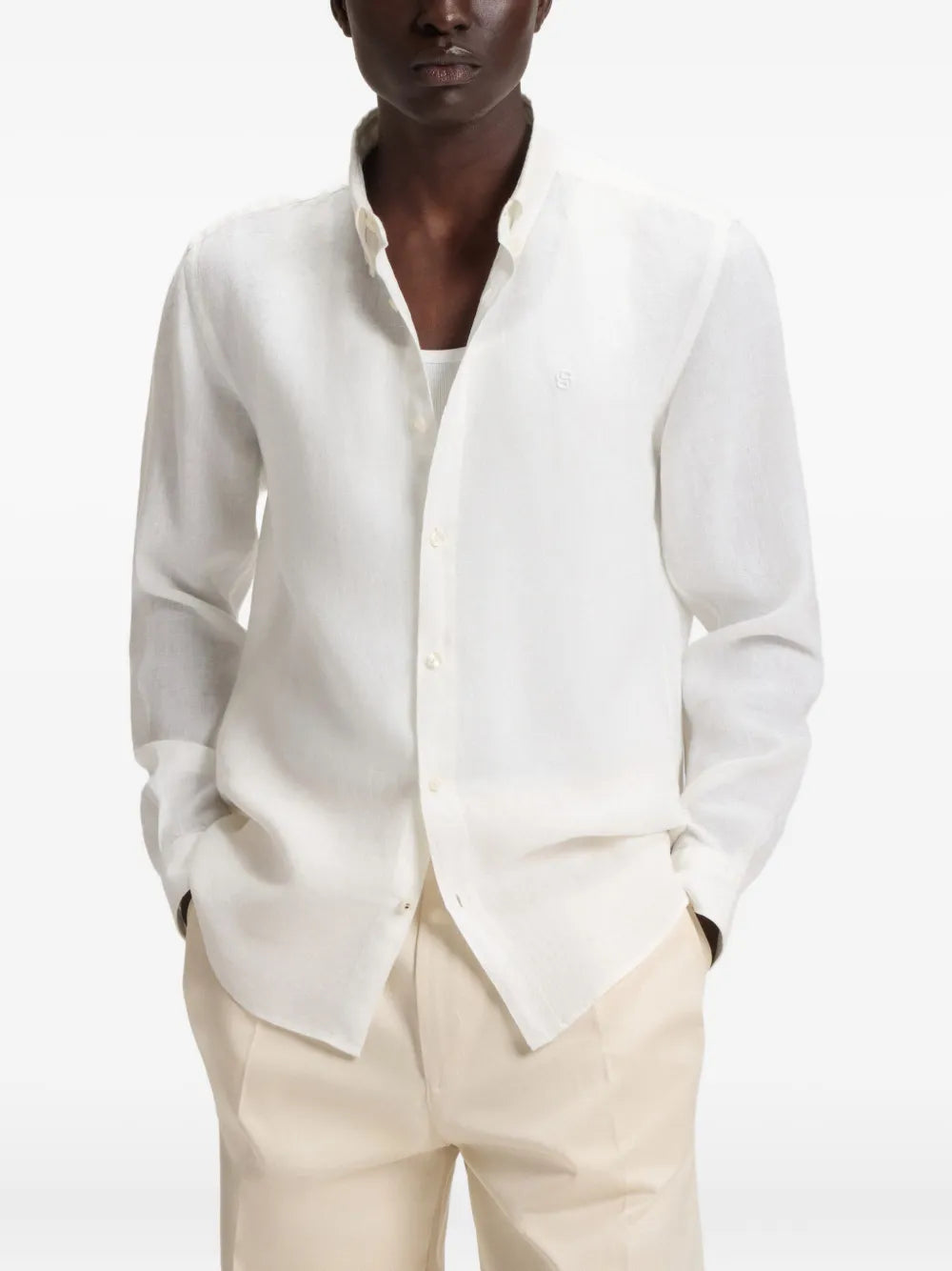 BOSS button-up long-sleeve shirt