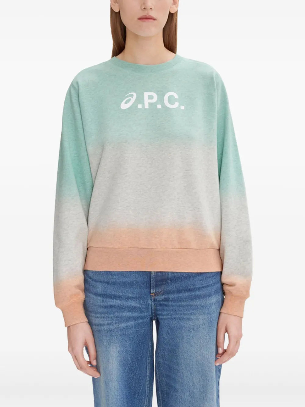 A.P.C.  ombre logo-print sweatshirt