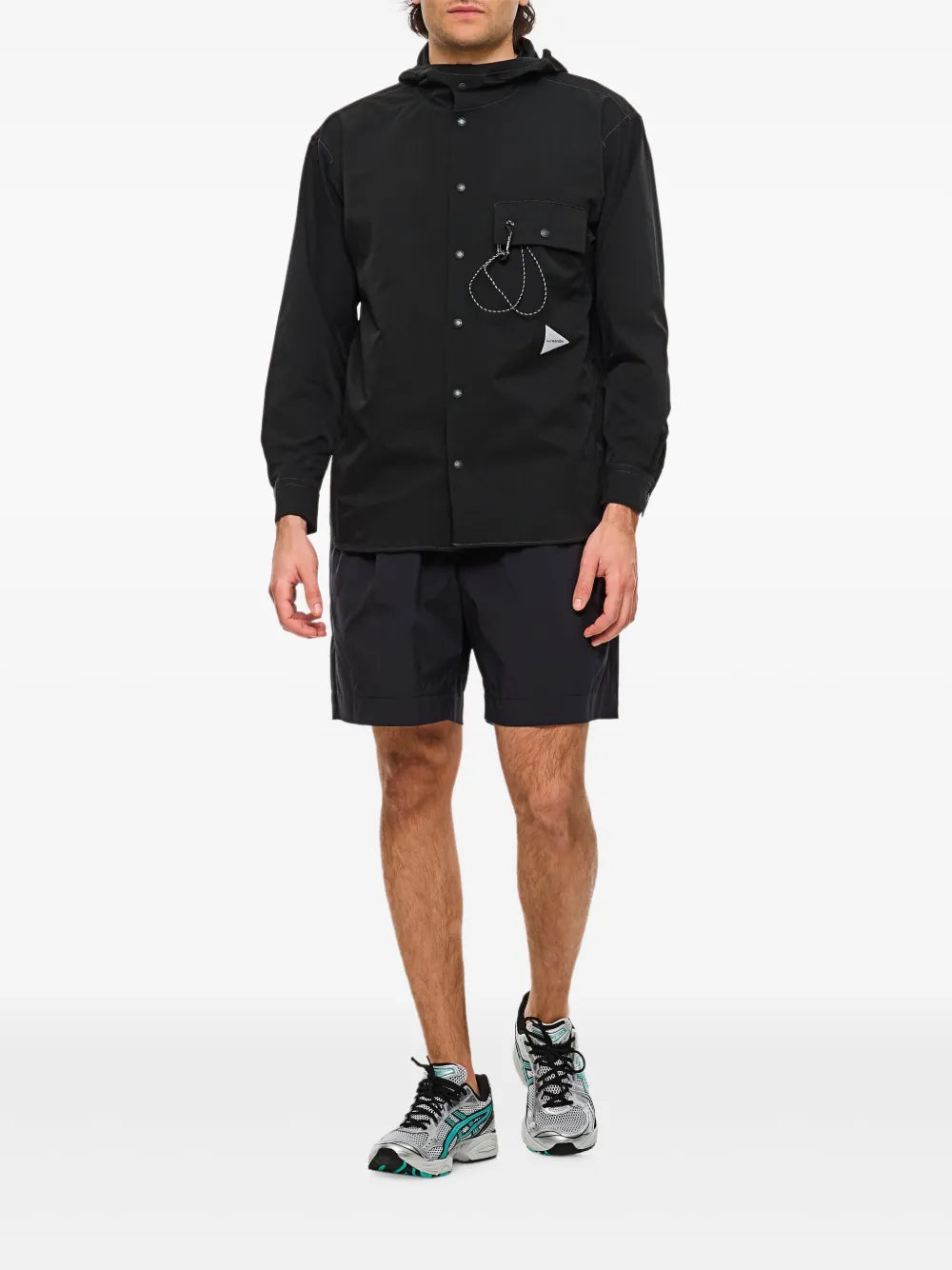 and Wander  logo-print hooded jacket