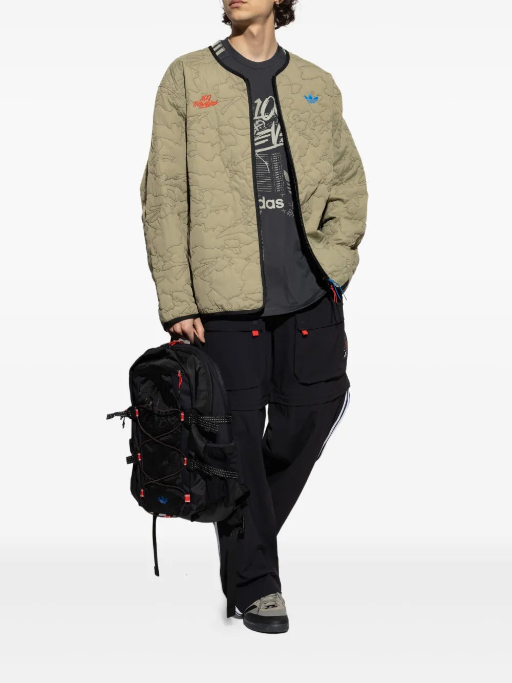 adidas logo-print trousers