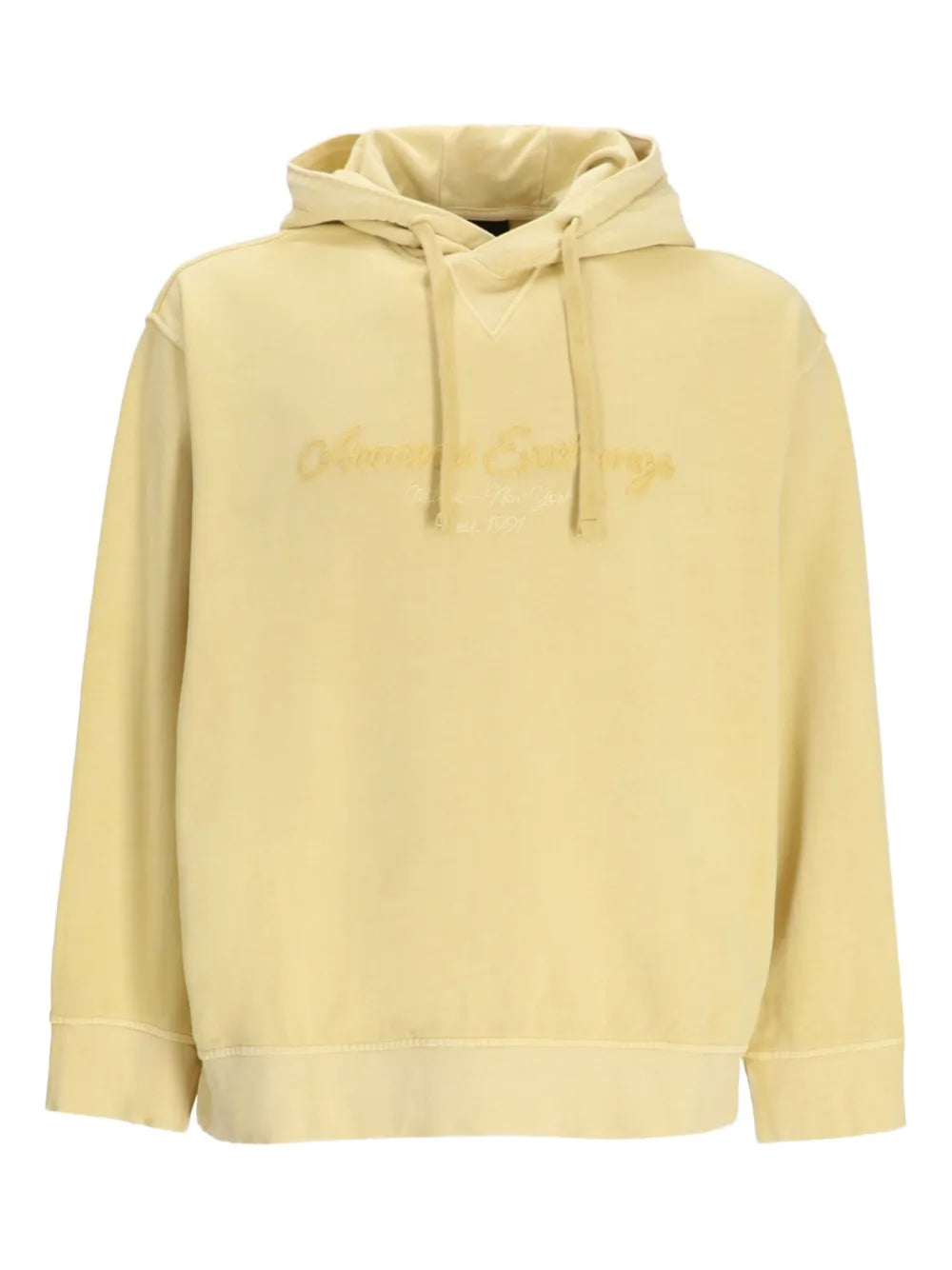 Armani Exchange  logo-embroidered hoodie