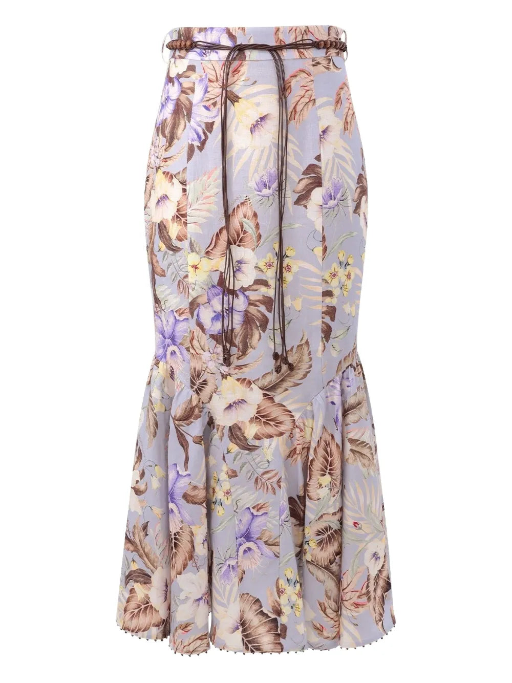 ZIMMERMANN  floral-print flared midi skirt