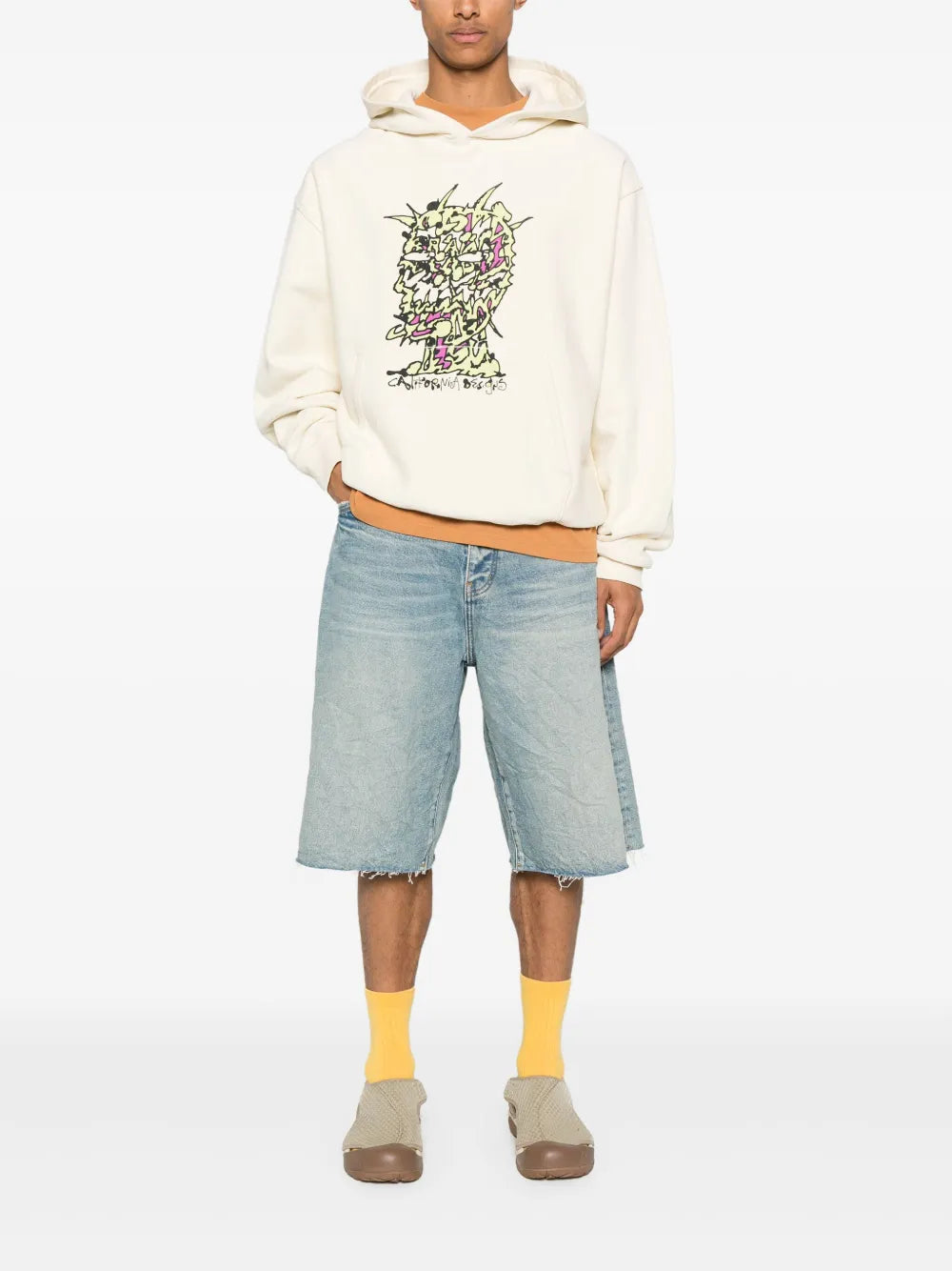 Brain Dead  Scrambled Head hoodie