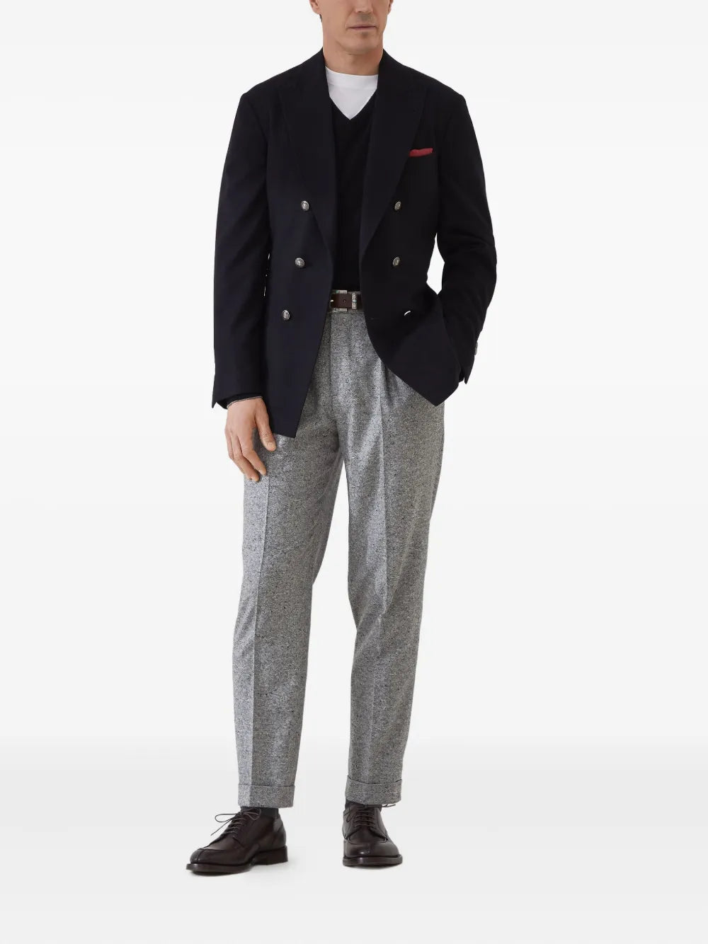 Brunello Cucinelli Sharkskin trousers