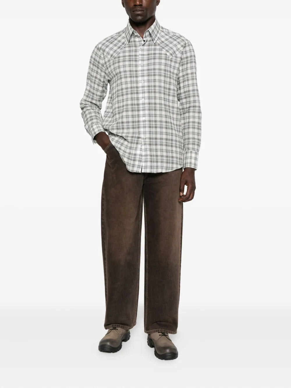 Carter Young plaid button-up shirt - Image 2