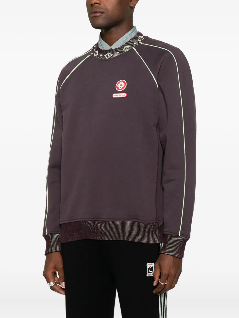 Casablanca  logo-trim sweatshirt