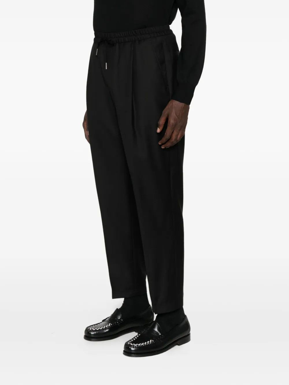 Caruso  pleated drawstring trousers