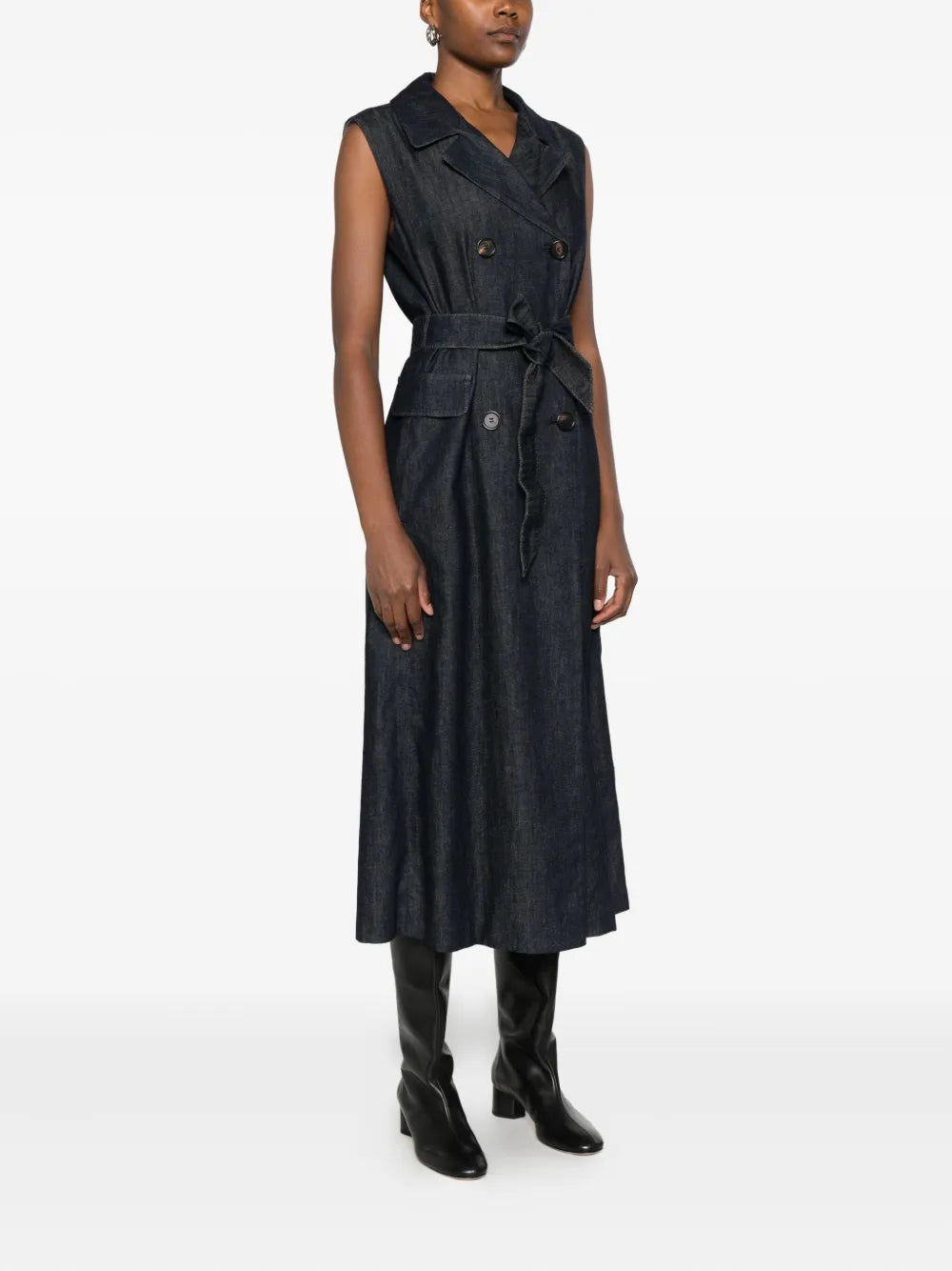 'S Max Mara  sleeveless midi shirt dress