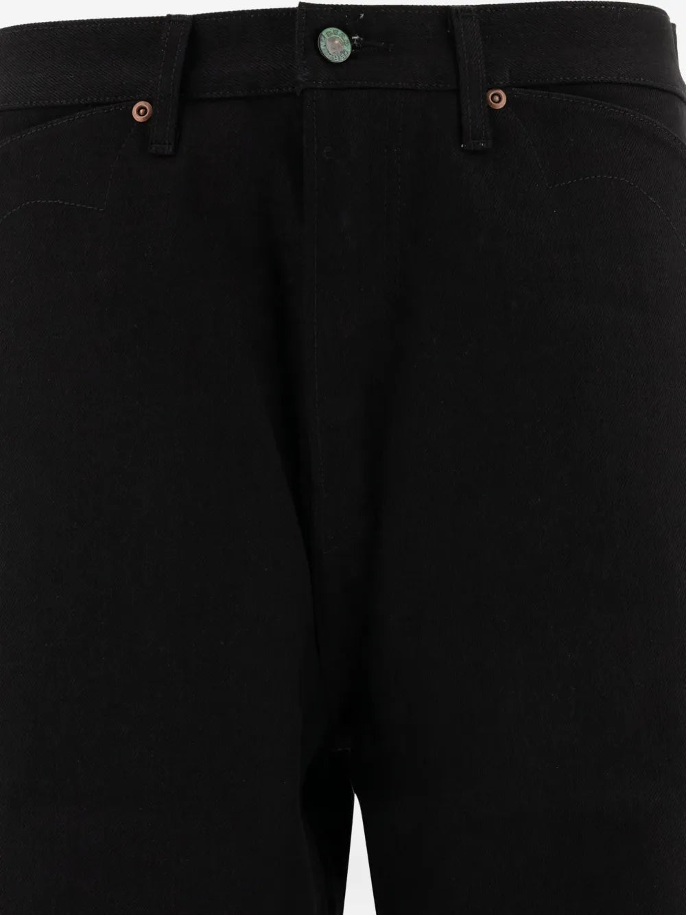 Brain Dead logo-patch cotton jeans