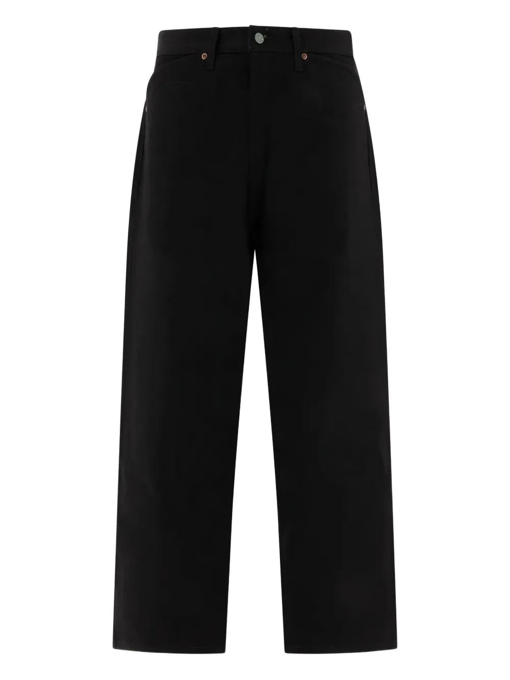 Brain Dead  logo-patch cotton jeans