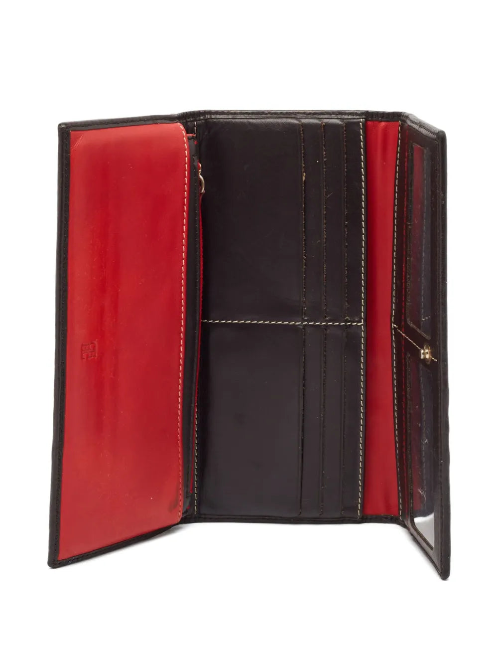Carolina Herrera Vintage monogram-canvas leather-trim wallet
