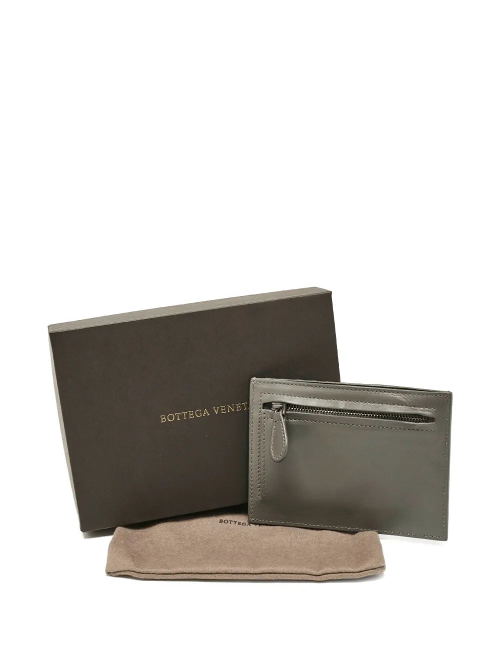 Bottega Veneta Intrecciato-detail zip cardholder