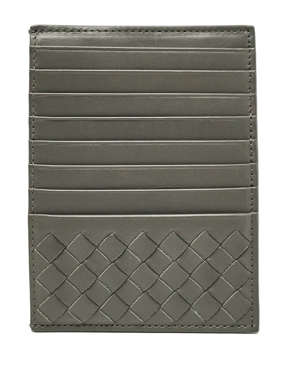 Bottega Veneta Intrecciato-detail zip cardholder