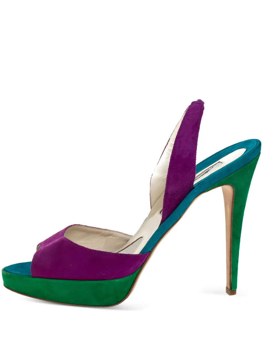 Brian Atwood  125mm slingback platform sandals