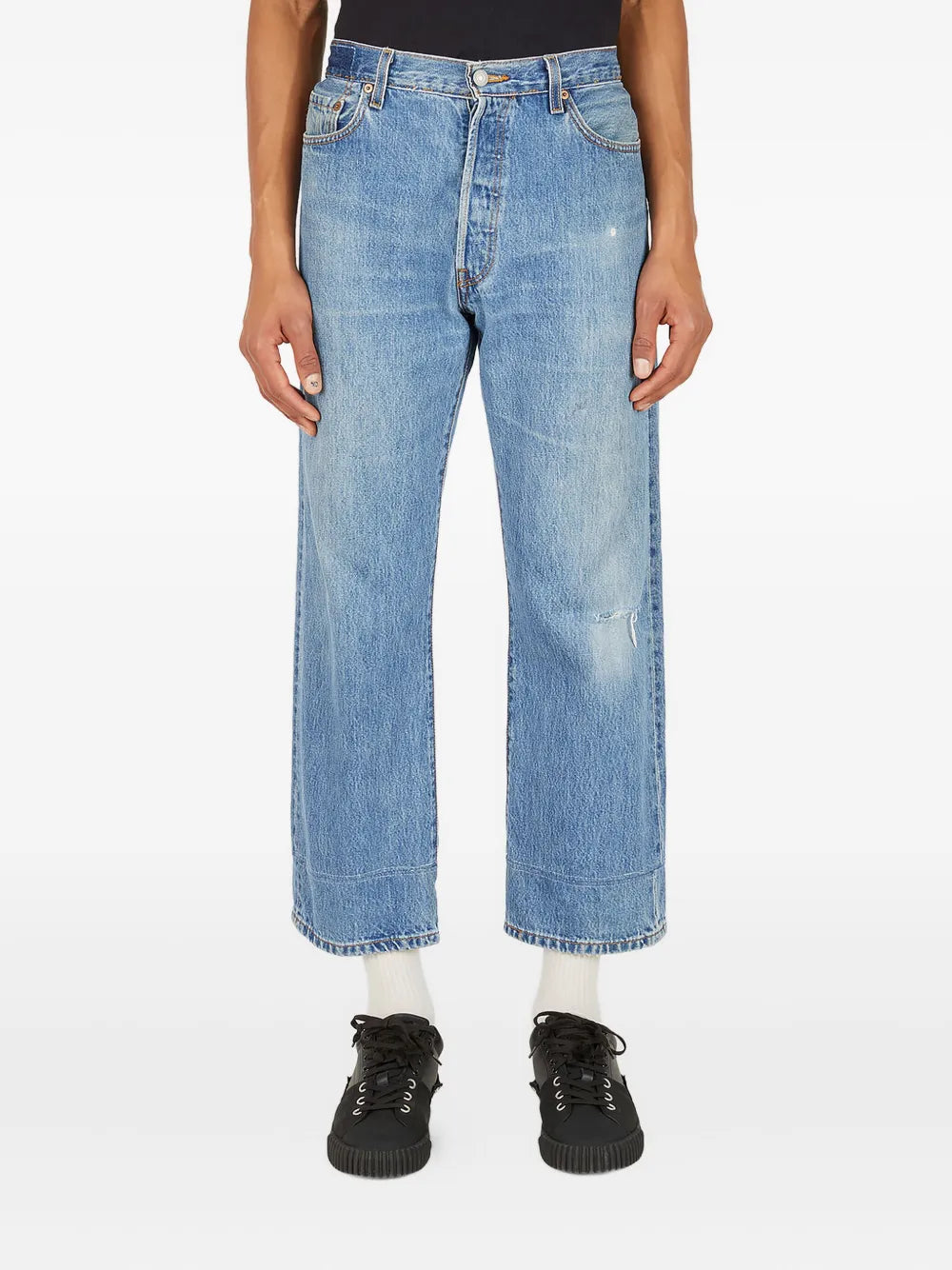 Bonum  faux-pocket jeans