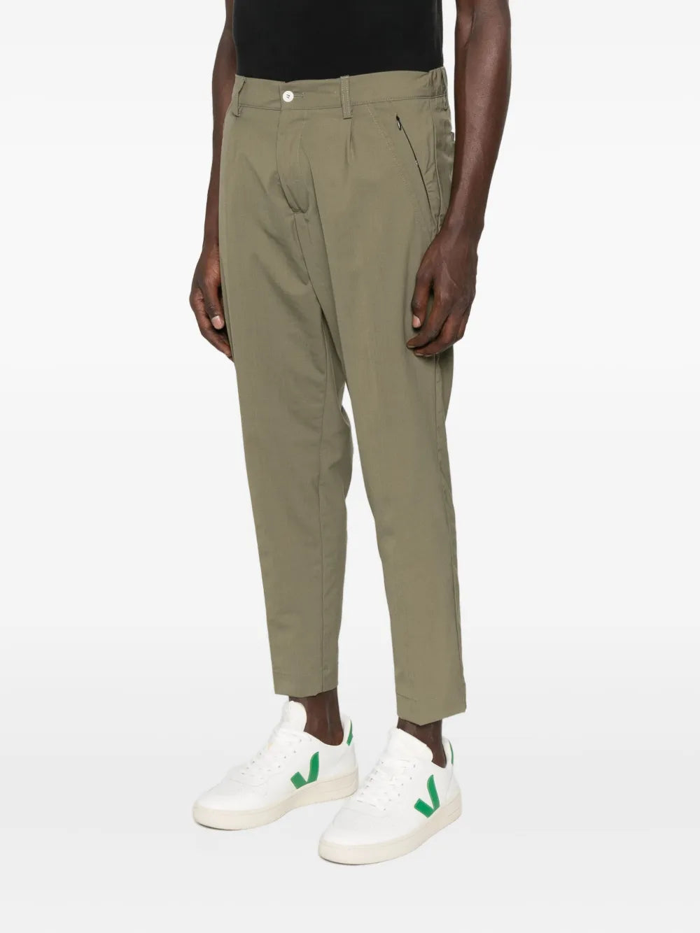 YES LONDON pleated zip-pocket trousers