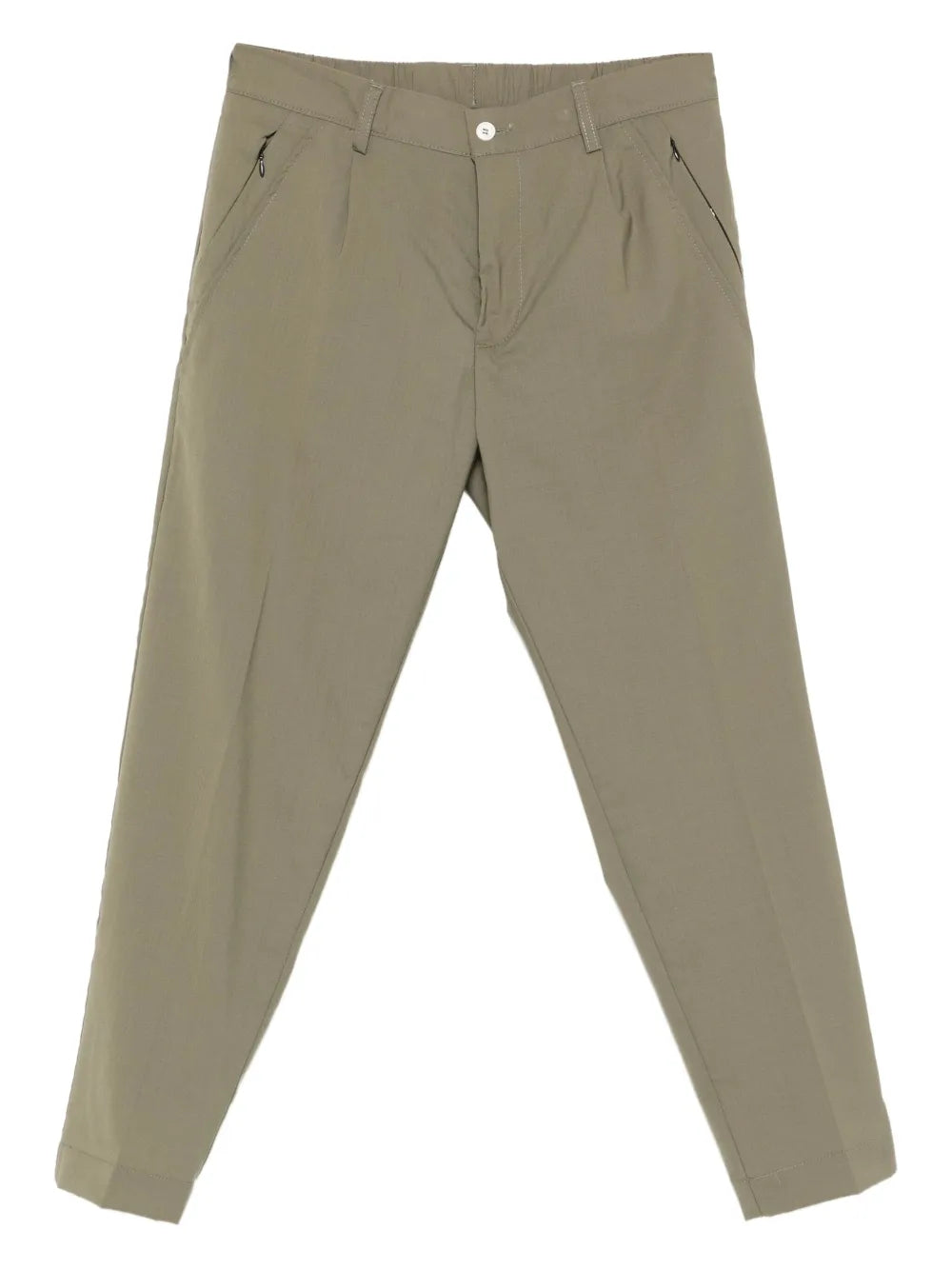 YES LONDON pleated zip-pocket trousers