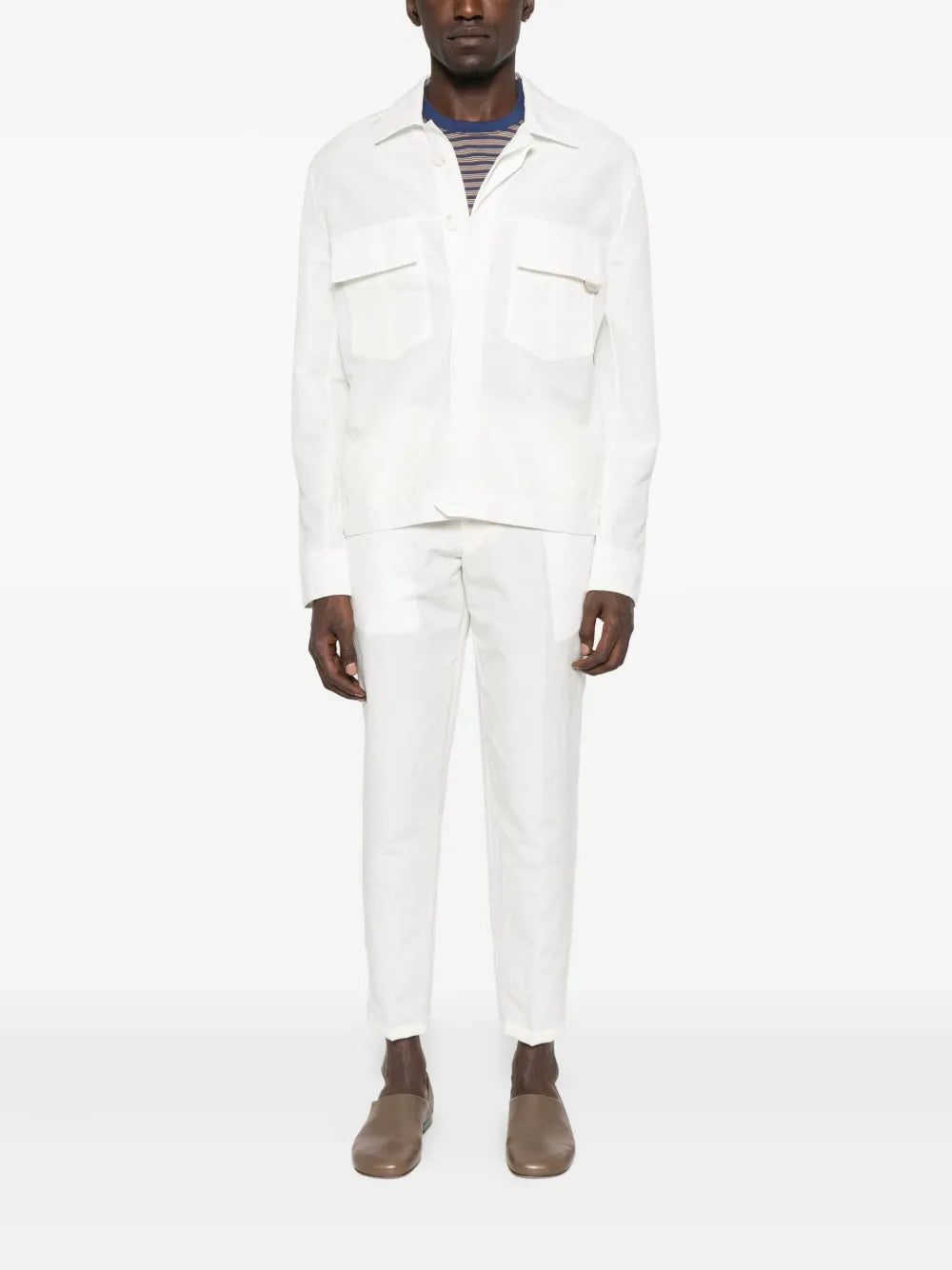 YES LONDON  button-fly trousers
