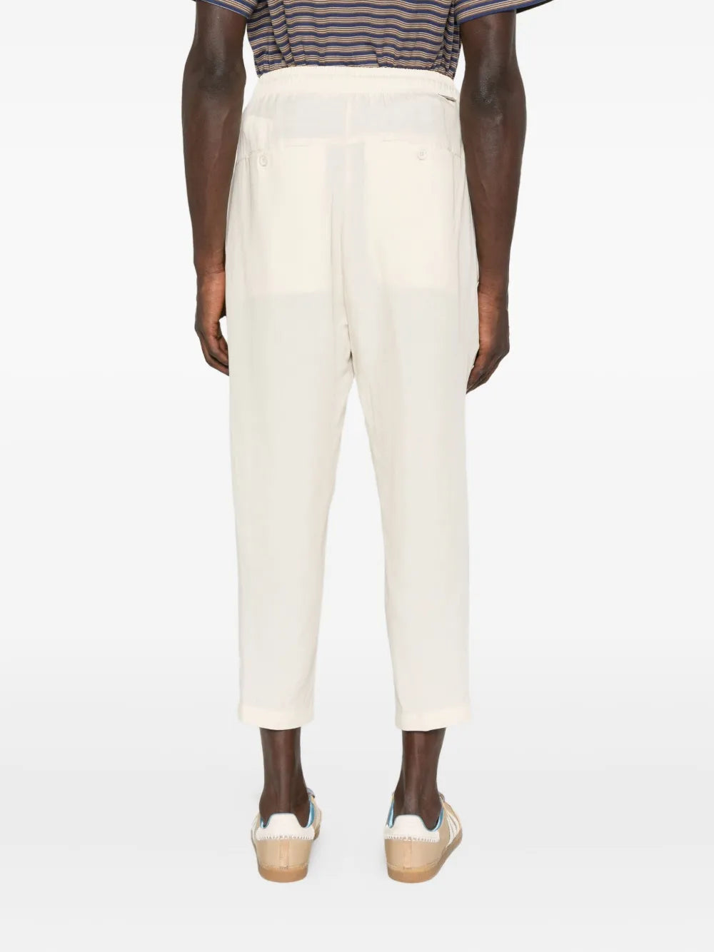 YES LONDON pleated drawstring trousers
