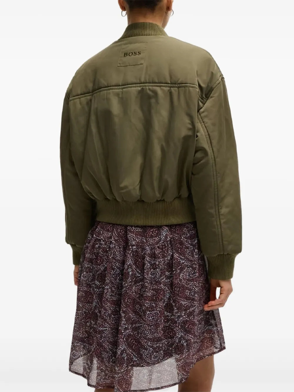 BOSS  water-repellent reversible bomber jacket