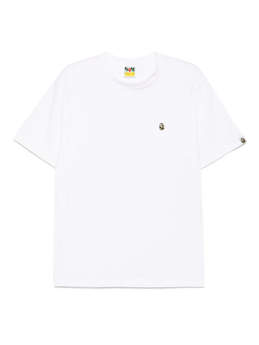 A BATHING APE®  logo-embroidered t-shirt