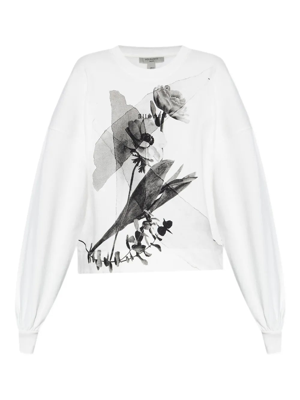 AllSaints  floral-print cotton sweatshirt