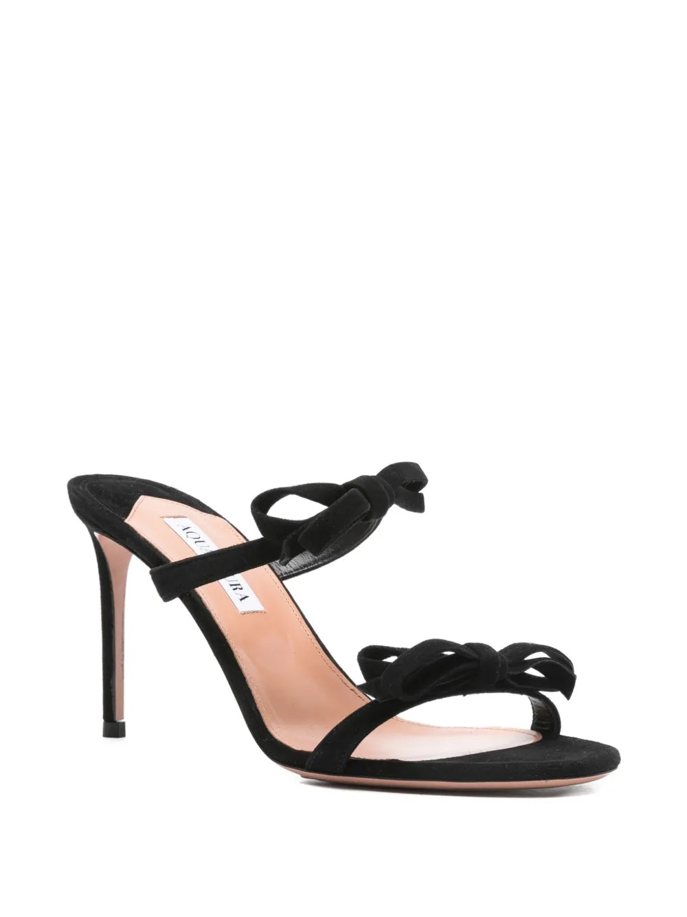 Aquazzura  100mm Soave bow-embellished stiletto sandals