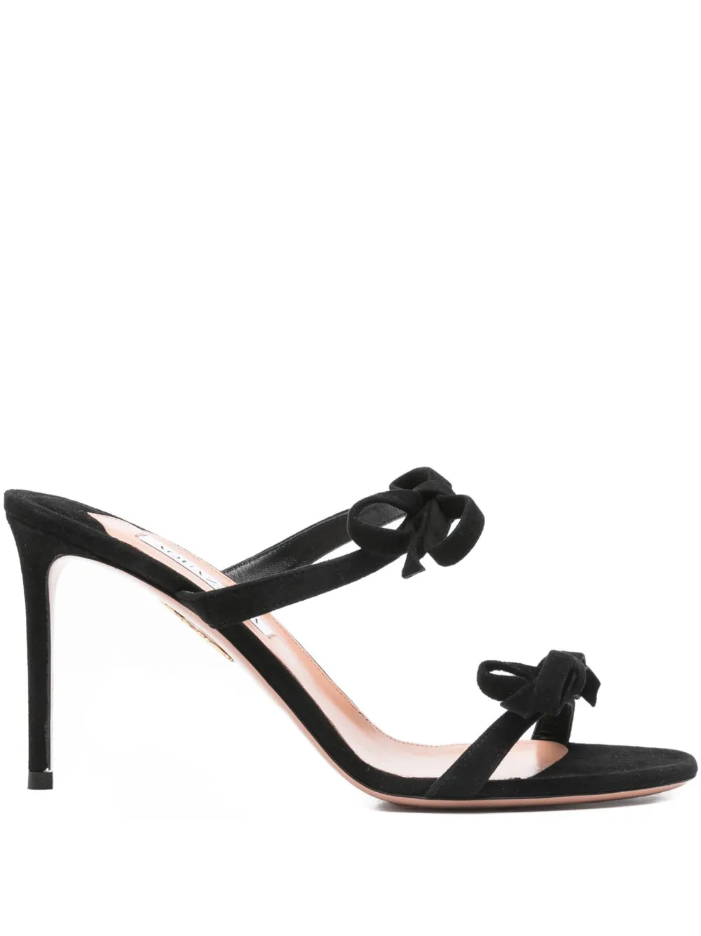 Aquazzura  100mm Soave bow-embellished stiletto sandals