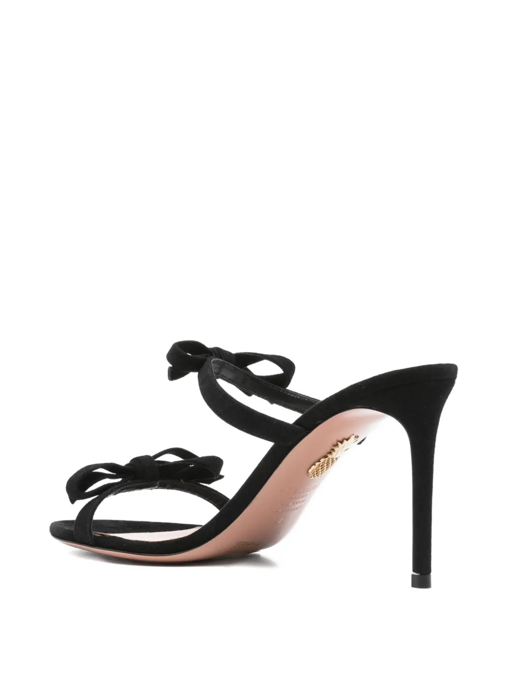 Aquazzura  100mm Soave bow-embellished stiletto sandals