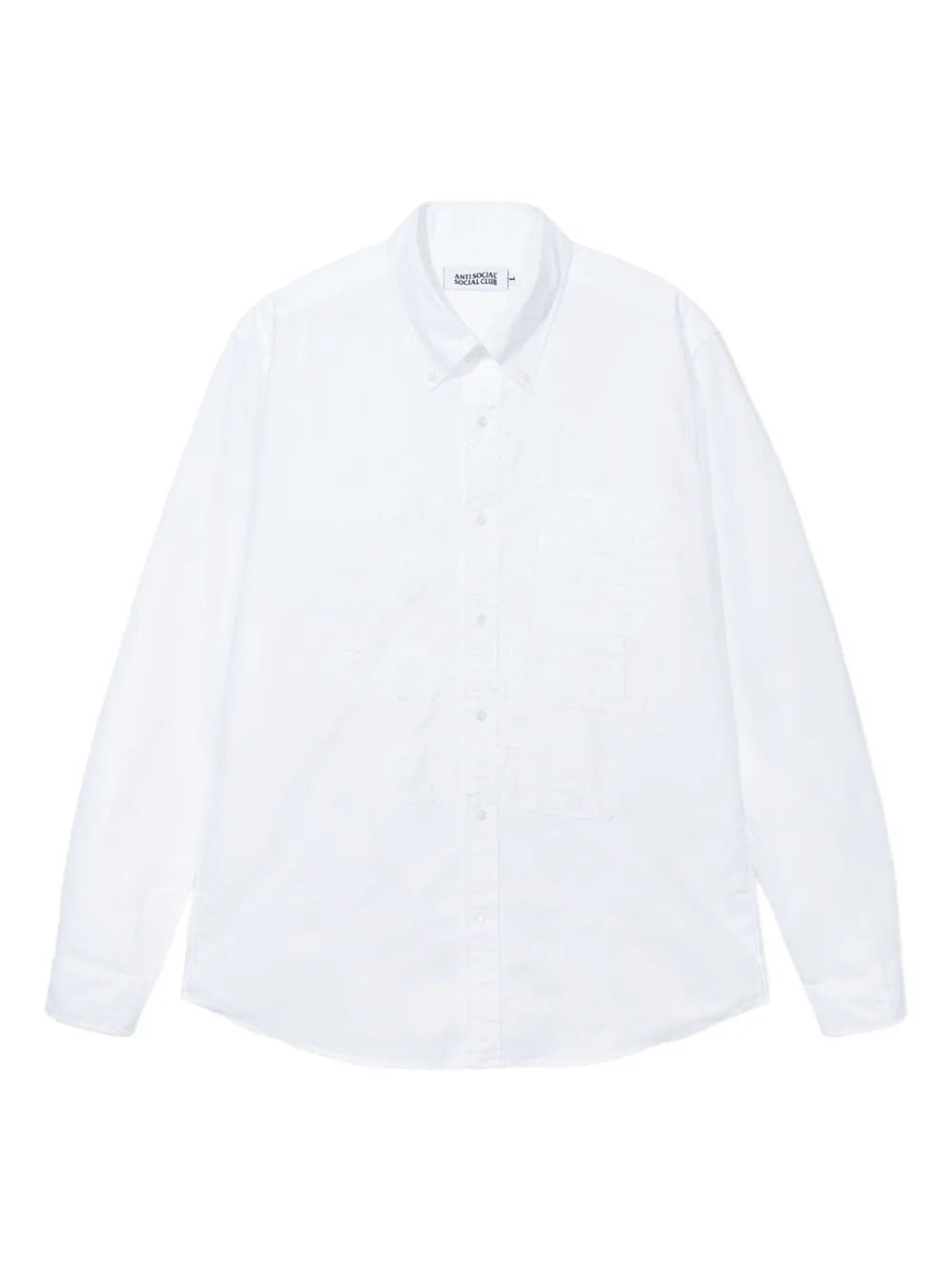 Anti Social Social Club  Mind Games logo-embroidered button-up shirt