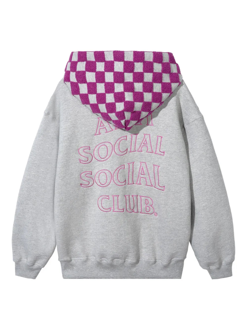 Anti Social Social Club  checked hoodie