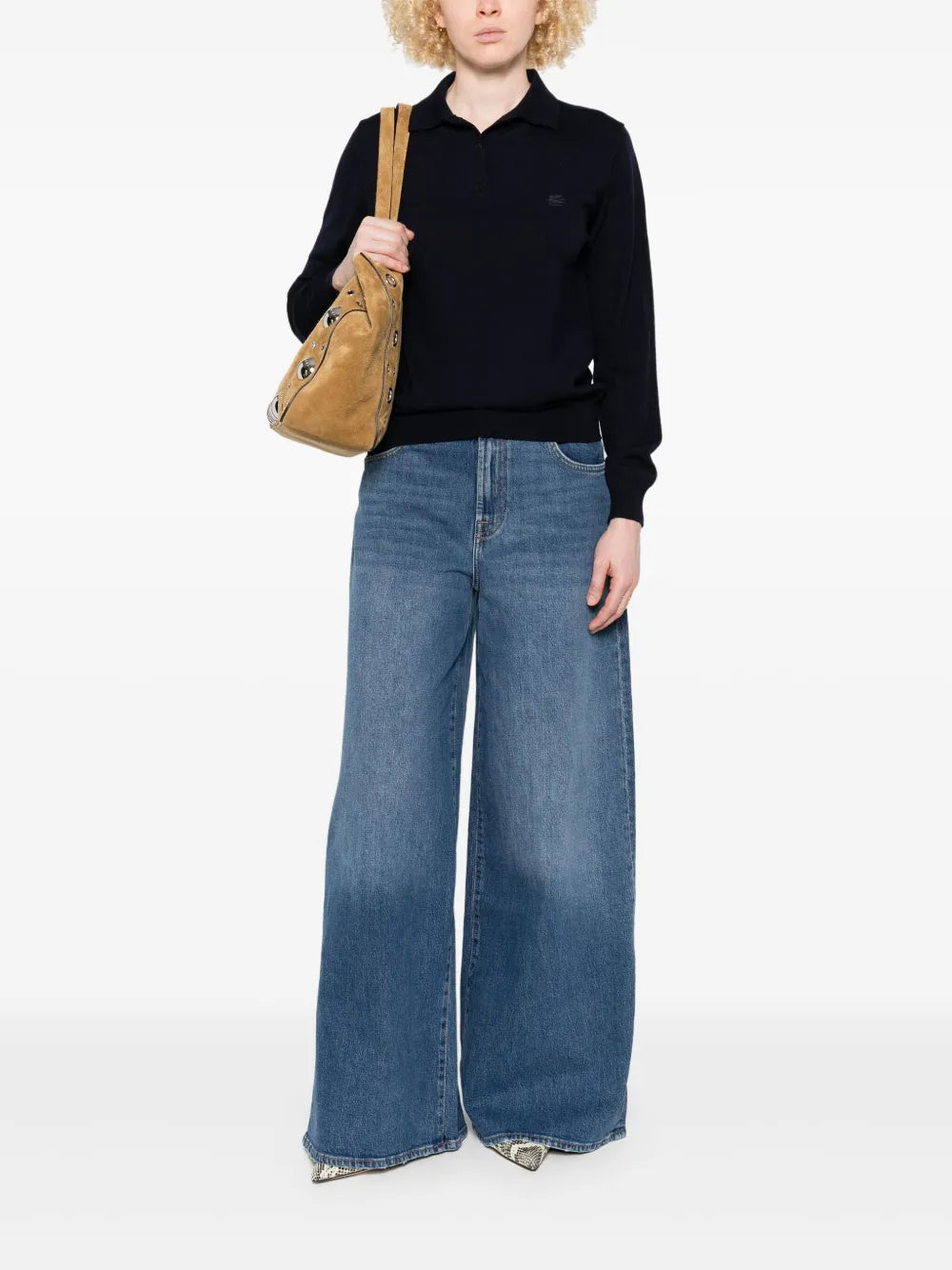 7 For All Mankind  bleached-effect jeans
