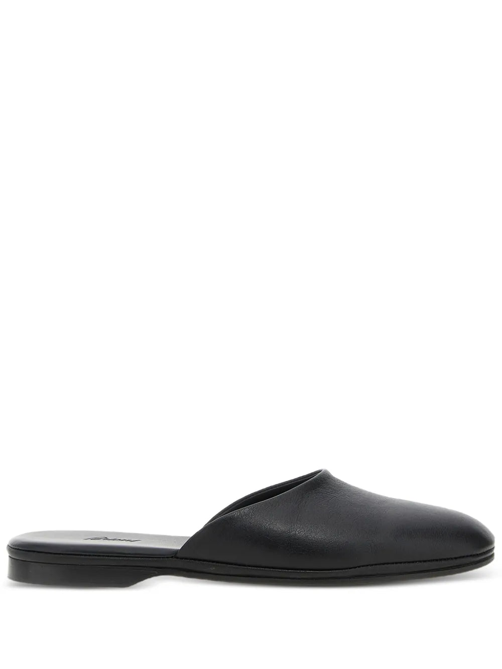 Brioni  leather almond-toe mules